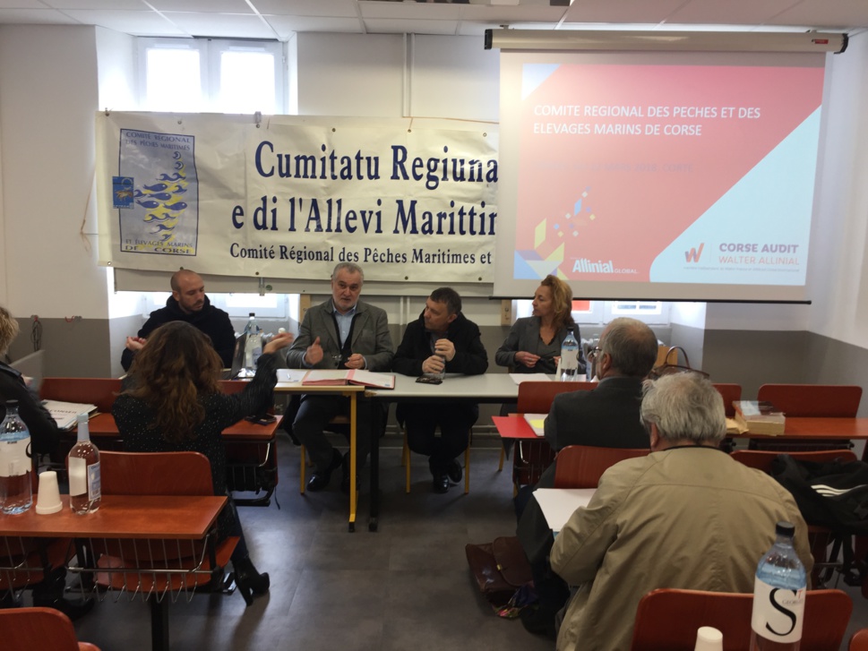 Gérard Romiti, Présidenti di u Cumitatu Regiunale di e Pesche di l'Allevi Marititimi di a Corsica a tenu à remercier vivement M.François SARGENTINI, Directtori de l'Uffiziu di l’Ambiente di a Corsica de sa présence , une première a t'il précisé.