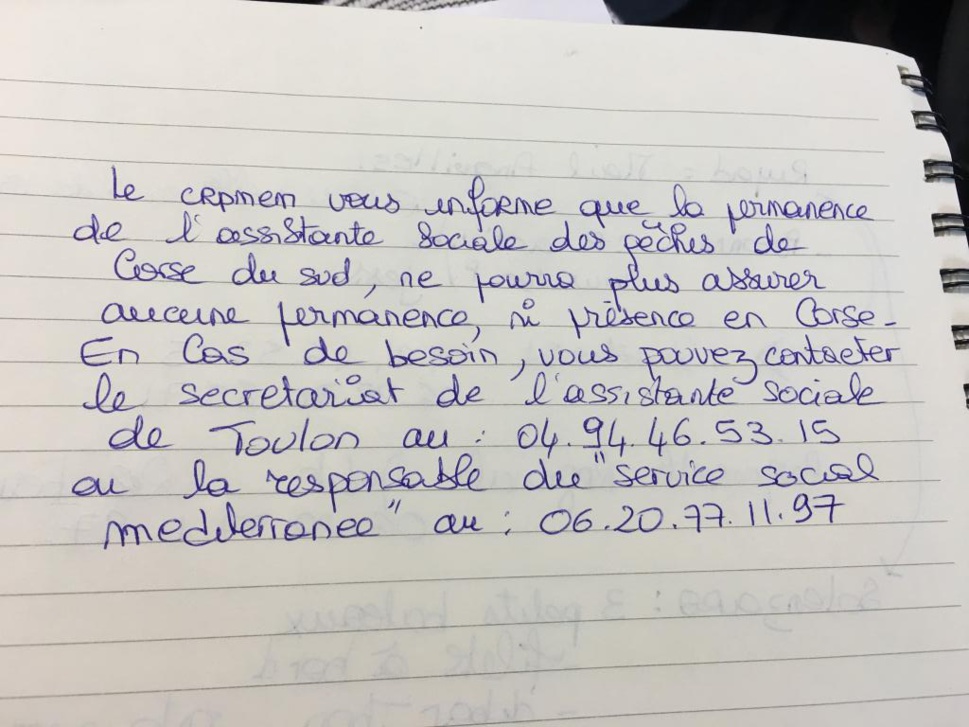 Permanence de l'assistante sociale