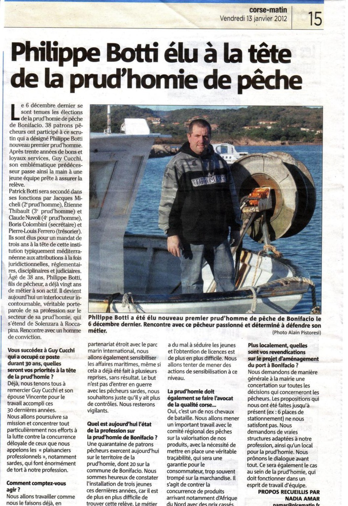 CORSE MATIN 13/01/2012