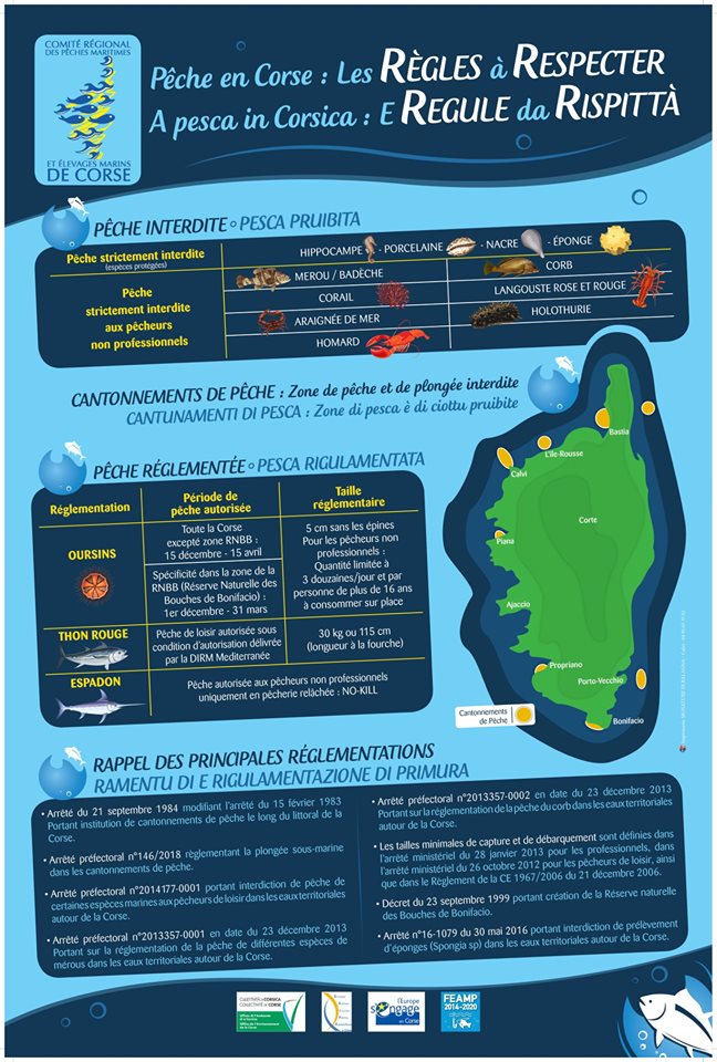 Pêche en Corse : les règles à respecter