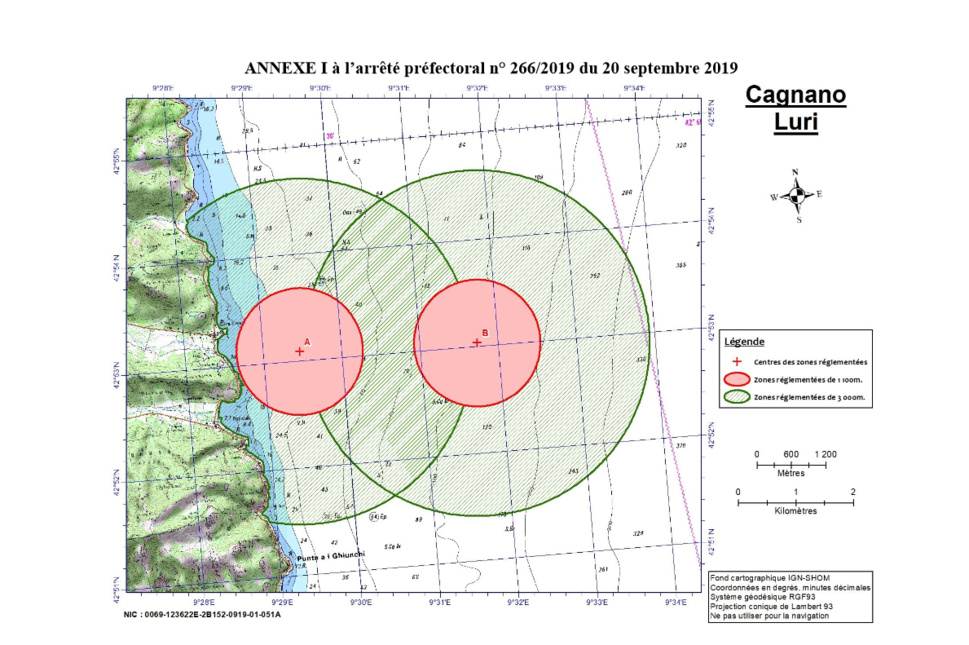 Arreté préfectoral engin explosif Santa Severa