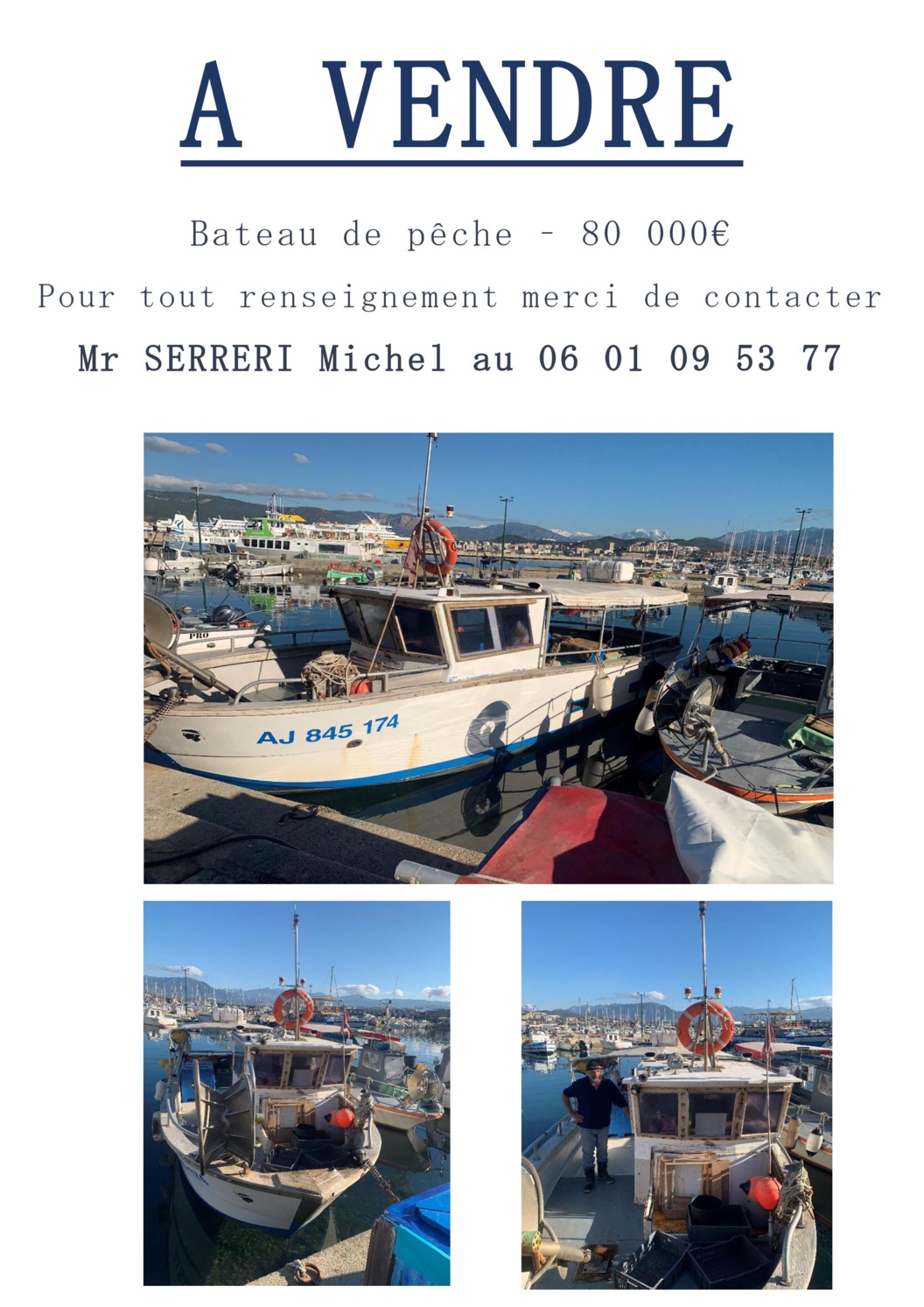 BATEAU A VENDRE