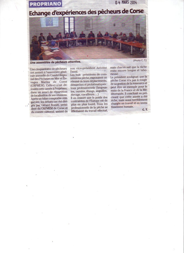 AG du CRPMEM fevrier 2014