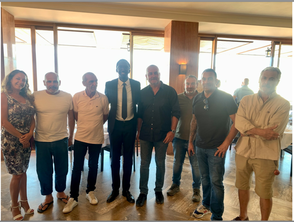 Venue du secrétaire d'état à la mer. HERVE BERVILLE Venue du secrétaire d'état à la mer. HERVE BERVILLE