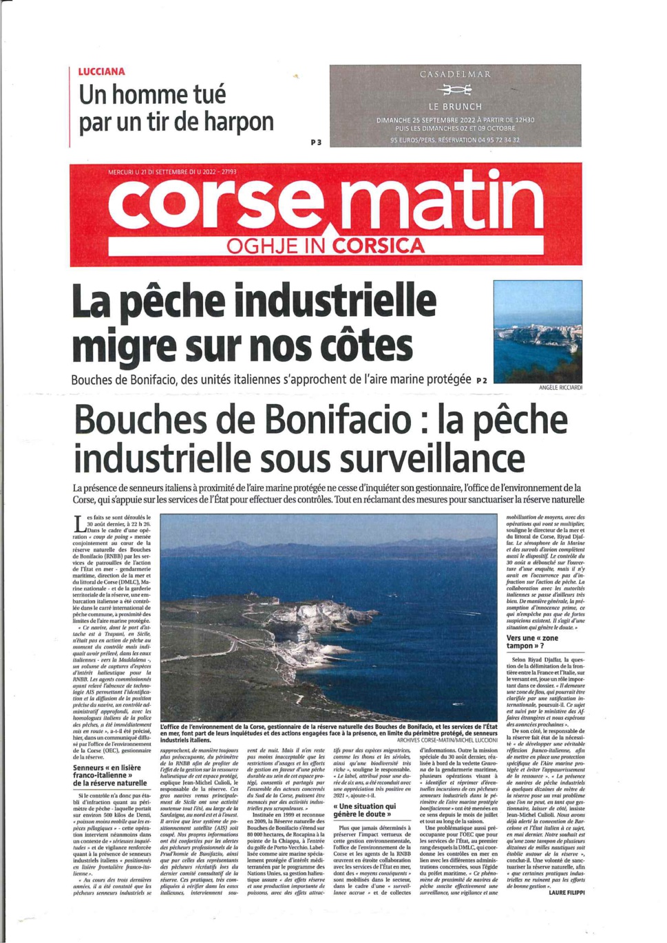 Pêche industrielle proche des BB (21/09/2022)
