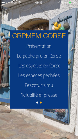 L'application CRPMEM Corse L'application CRPMEM Corse