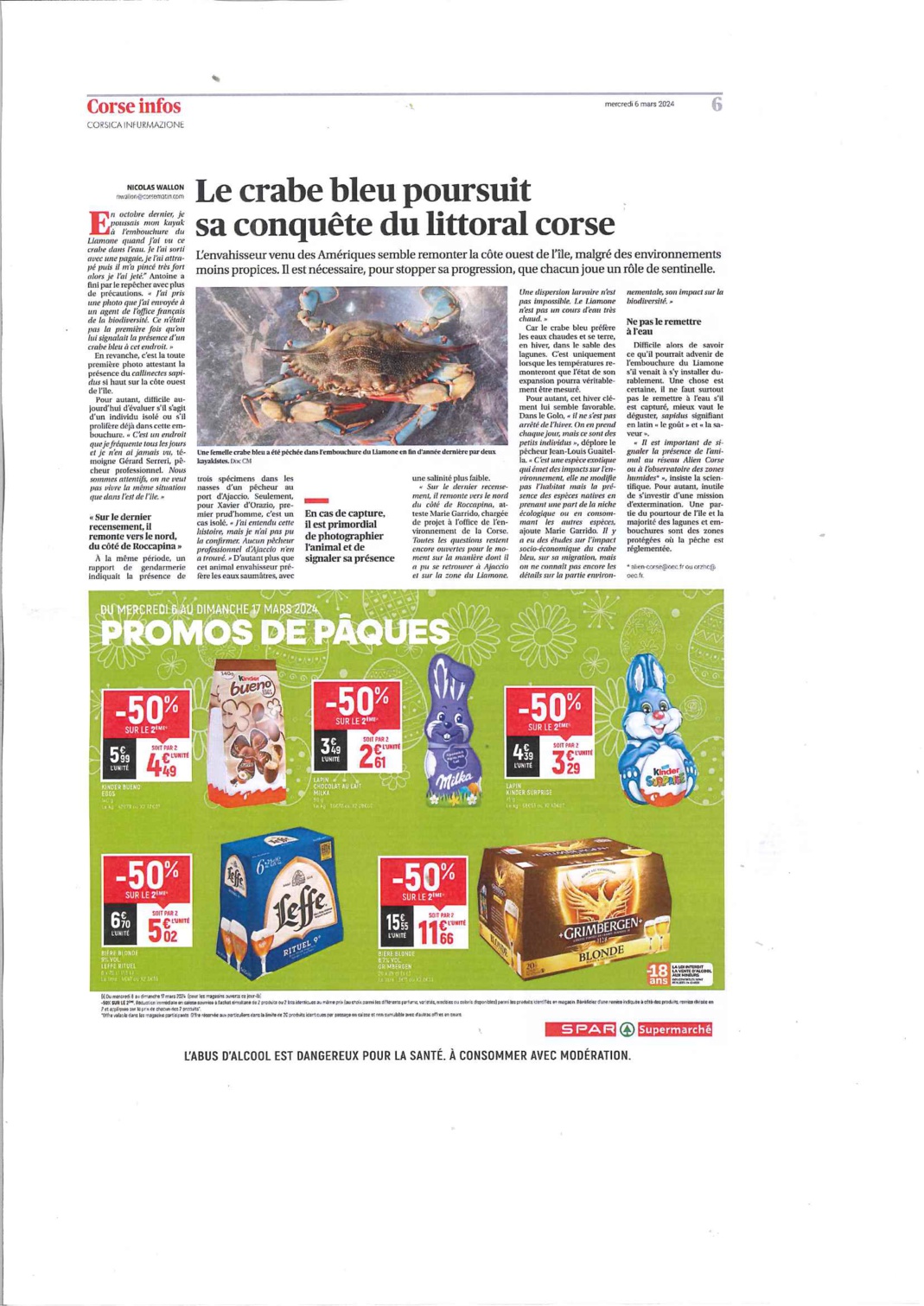 Le crabe bleu (06/03/2024)