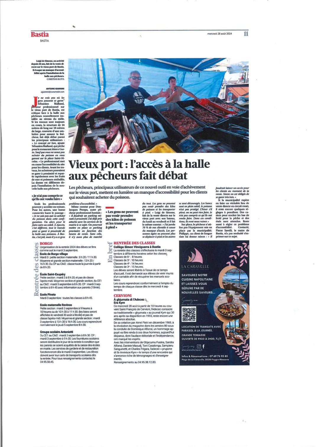 BASTIA - Accessibilité à la Halle aux pêcheurs (28/08/2024)