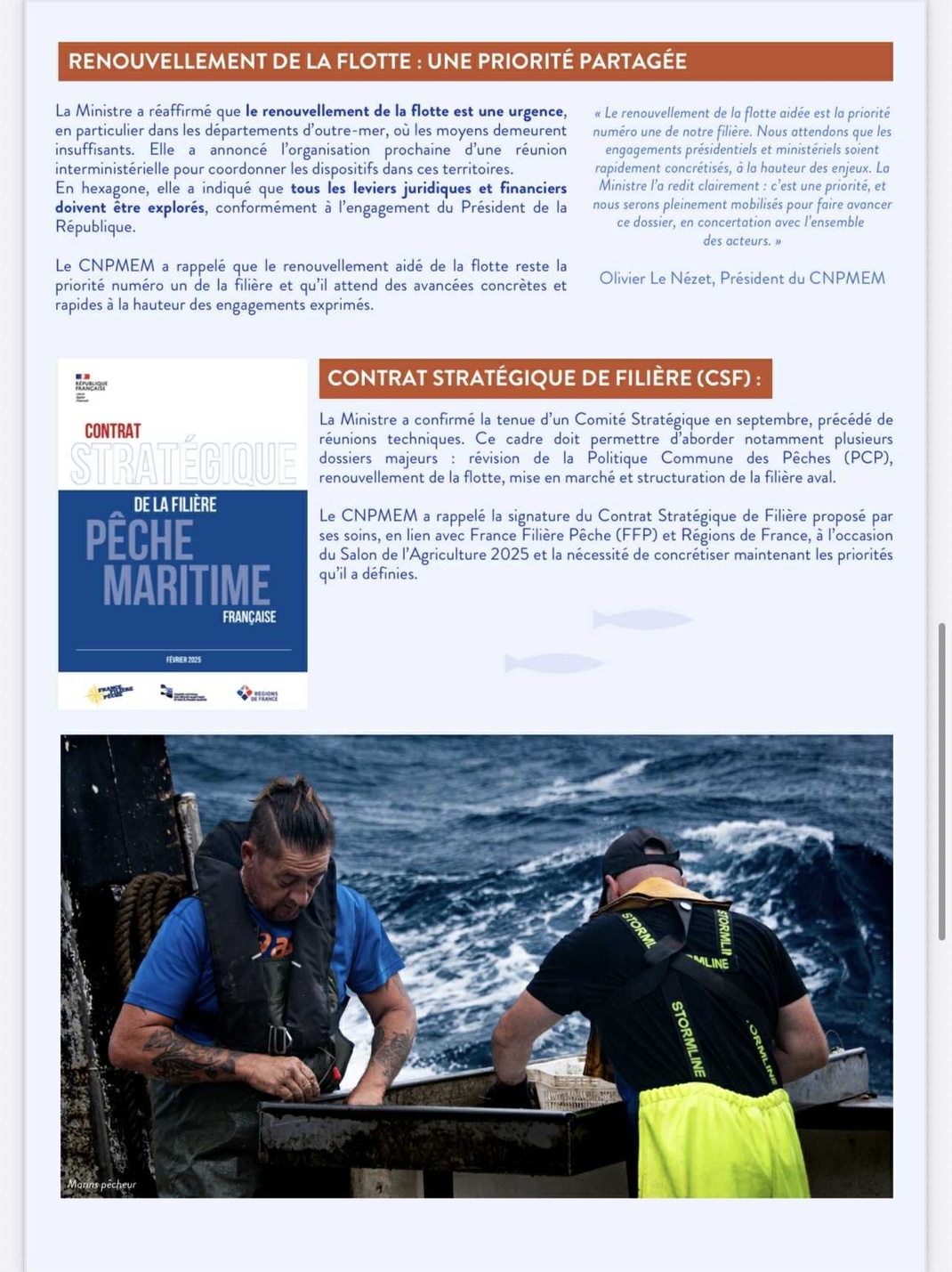 Newsletter du CNPMEM juillet 2025