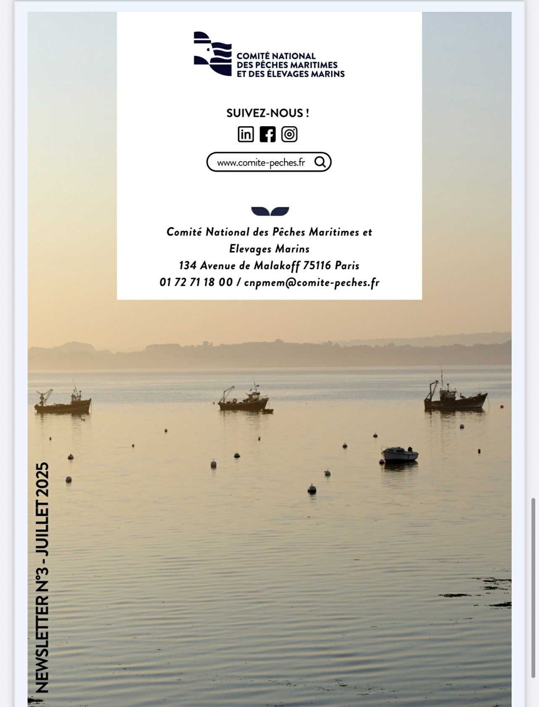 Newsletter du CNPMEM juillet 2025 Newsletter du CNPMEM juillet 2025
