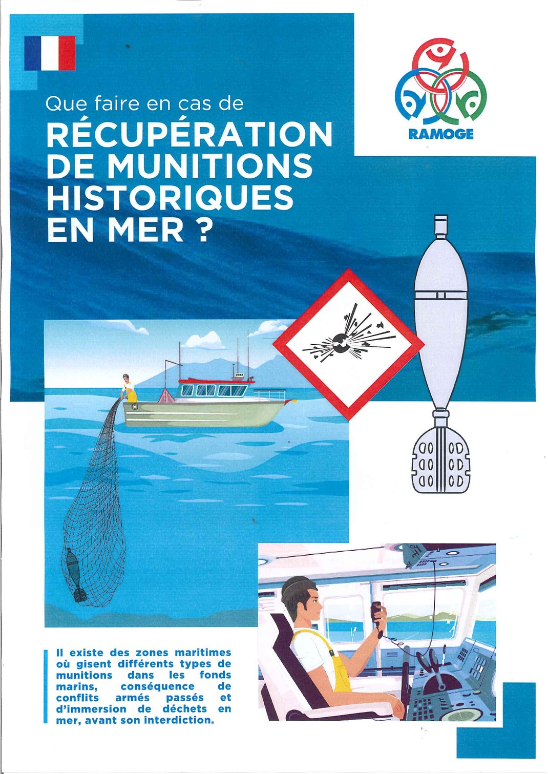 Récupération de munitions historique en mer
