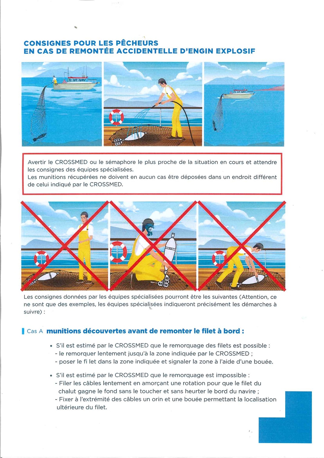 Récupération de munitions historique en mer