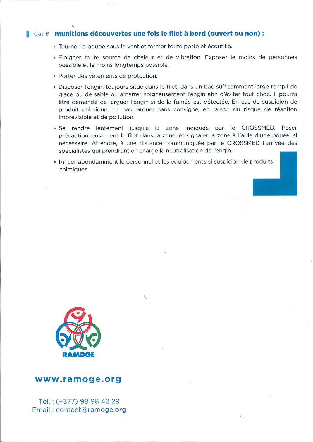 Récupération de munitions historique en mer