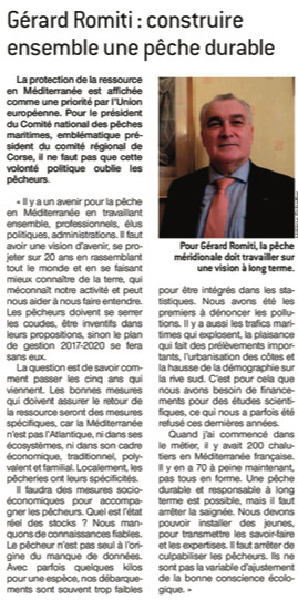 Gérard Romiti "pour une pêche durable"