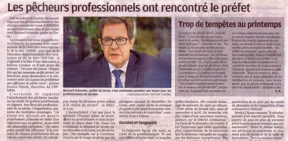 corse matin du 26 juillet 2016