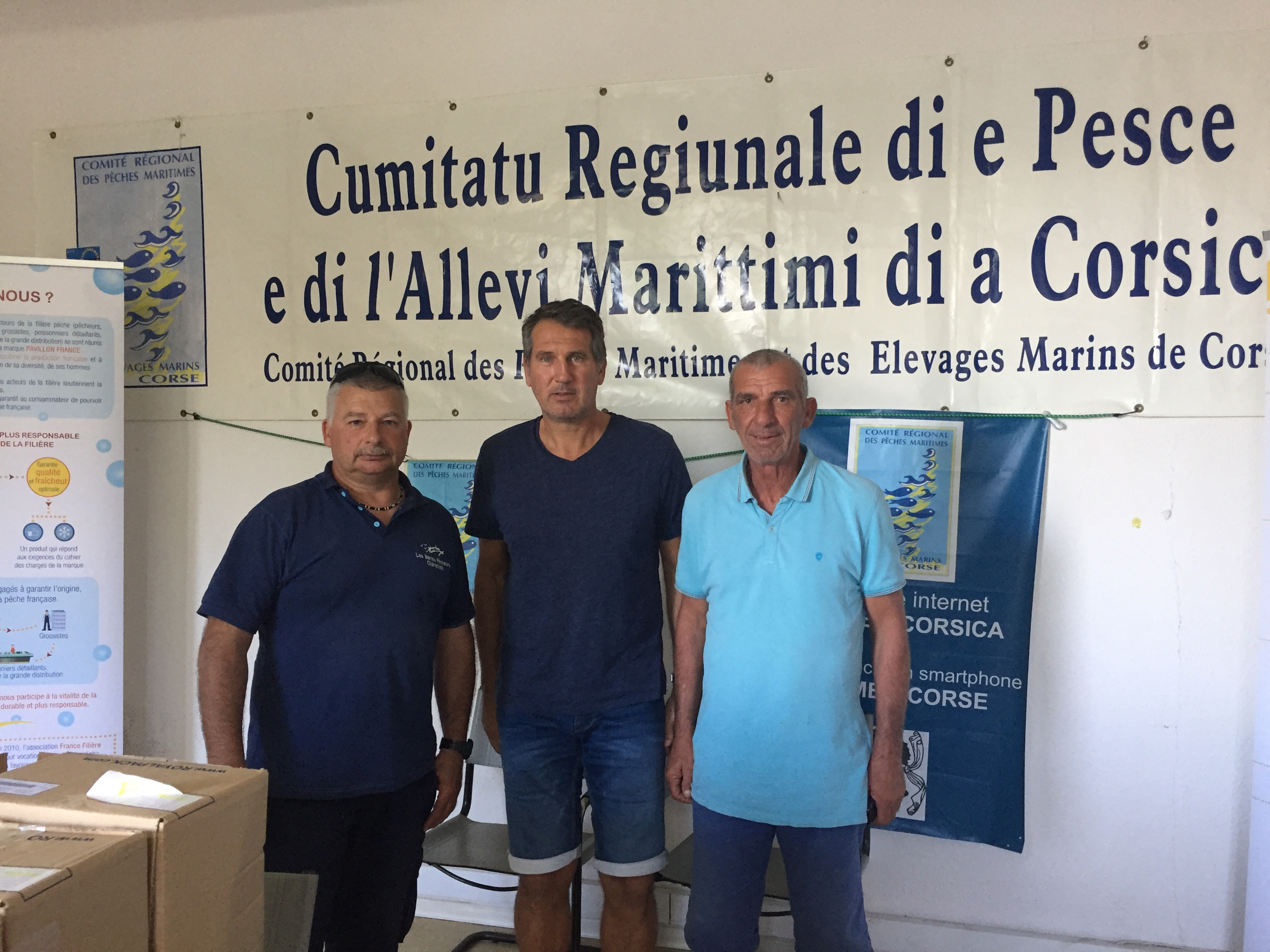 Après une première visite en Haute Corse et plus exactement à Aléria, Eric Blanc, Président de la FFSP a rencontré  le 1er Prud'homme d'Ajaccio Xavier d'Orazio et le personnel du CRPMEMC. Prochaine étape, Bonifacio et la visite de la maison des pêcheurs ce jeudi.DC