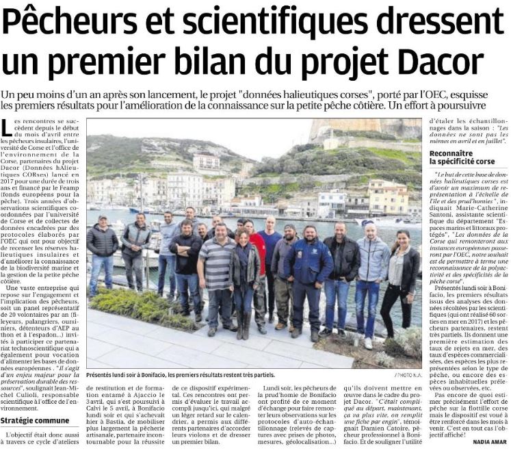 Projet DACOR - Bonifacio