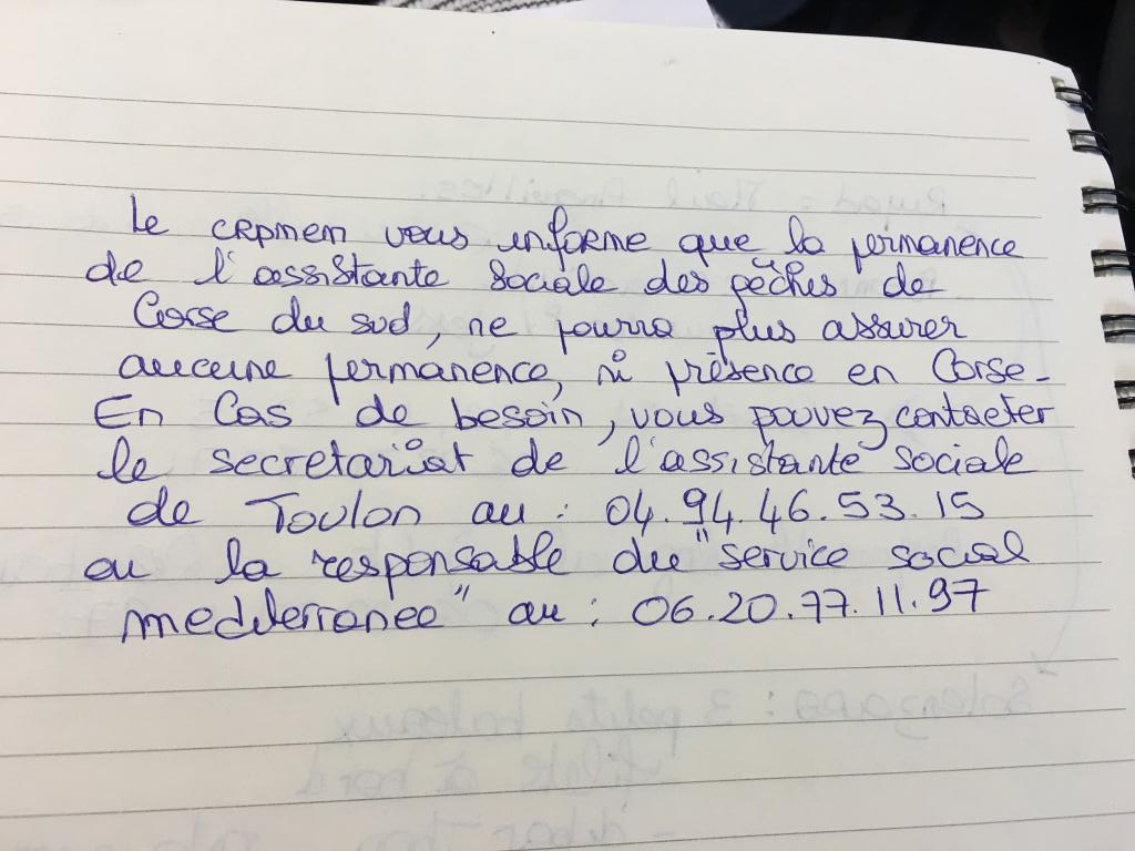 Permanence de l'assistante sociale