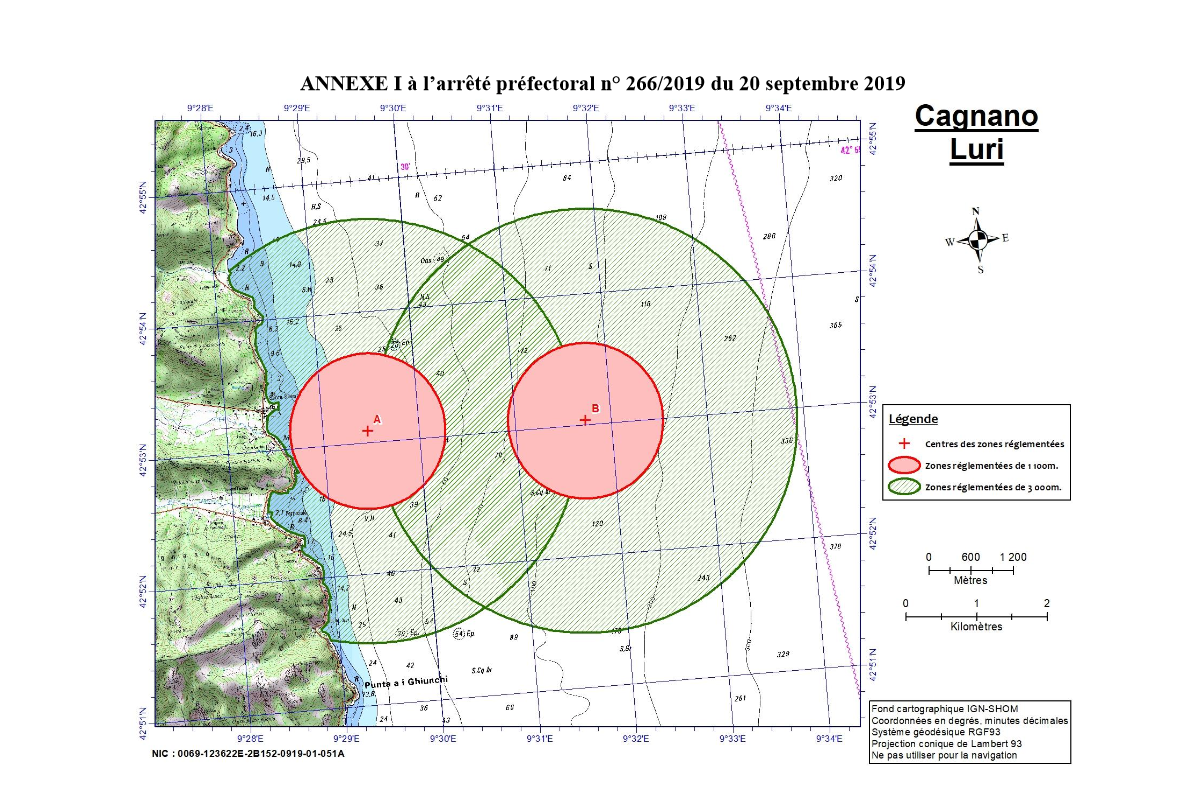 Arreté préfectoral engin explosif Santa Severa
