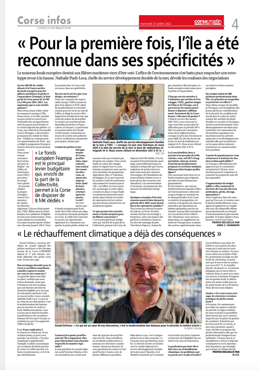 FEAMPA du nouveau