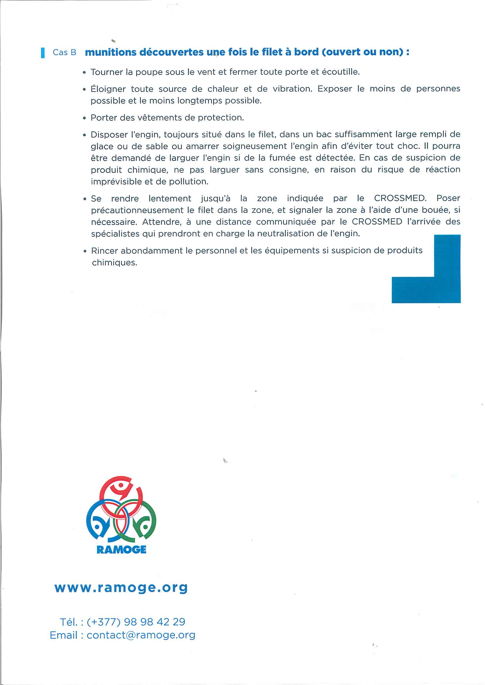 Récupération de munitions historique en mer