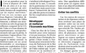 La future création d'un parlement de la Mer