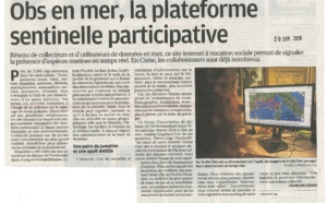 ⛵️Articles du Corse Matin concernant la plateforme Obs en mer