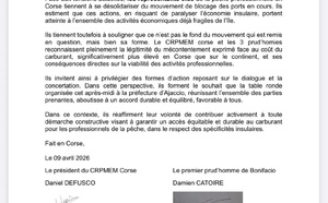 Communiqué officiel du CRPMEM Corse