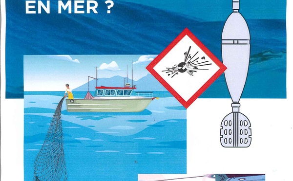 Récupération de munitions historique en mer