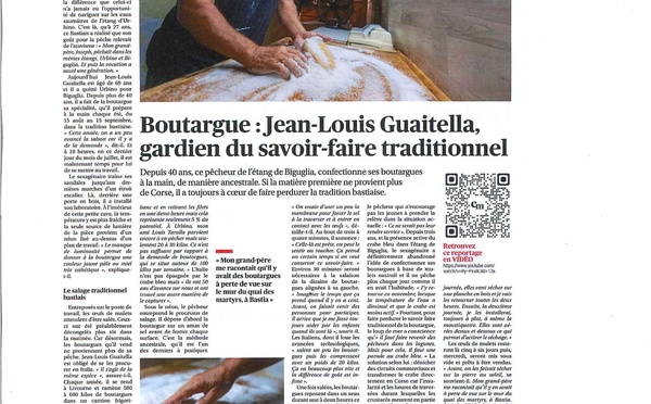 Jean Louis Guaitella et sa boutargue