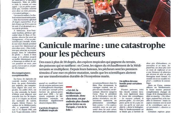 les pêcheurs aussi victime de la canicule
